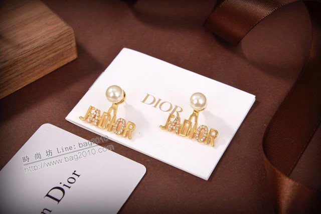 Dior飾品 迪奧經典熱銷新款DIOR迪奧字母耳釘  zgd1114